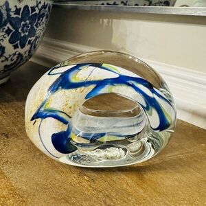 Hand Blown Glass Art/Paperweight